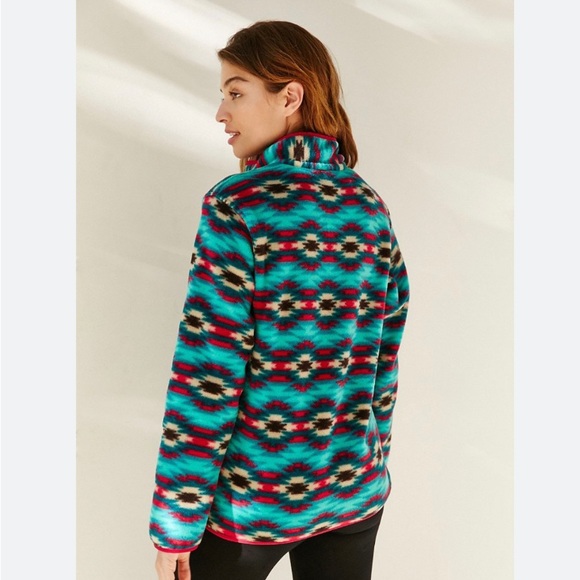 Patagonia Synchilla Snap T Pullover Wild Desert Beryl Green - Picture 2 of 11